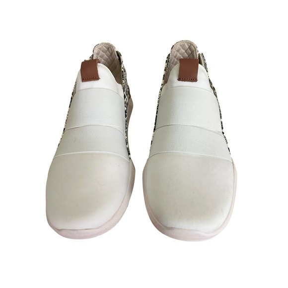 Dr. Scholl's Womens Hyped Up White White & Black Snake Sneakers Slip On Size‎ 9M - Picture 2 of 14